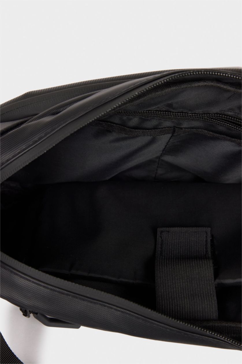 Мужчины Черный Мужская поясная сумка из искусственной кожи