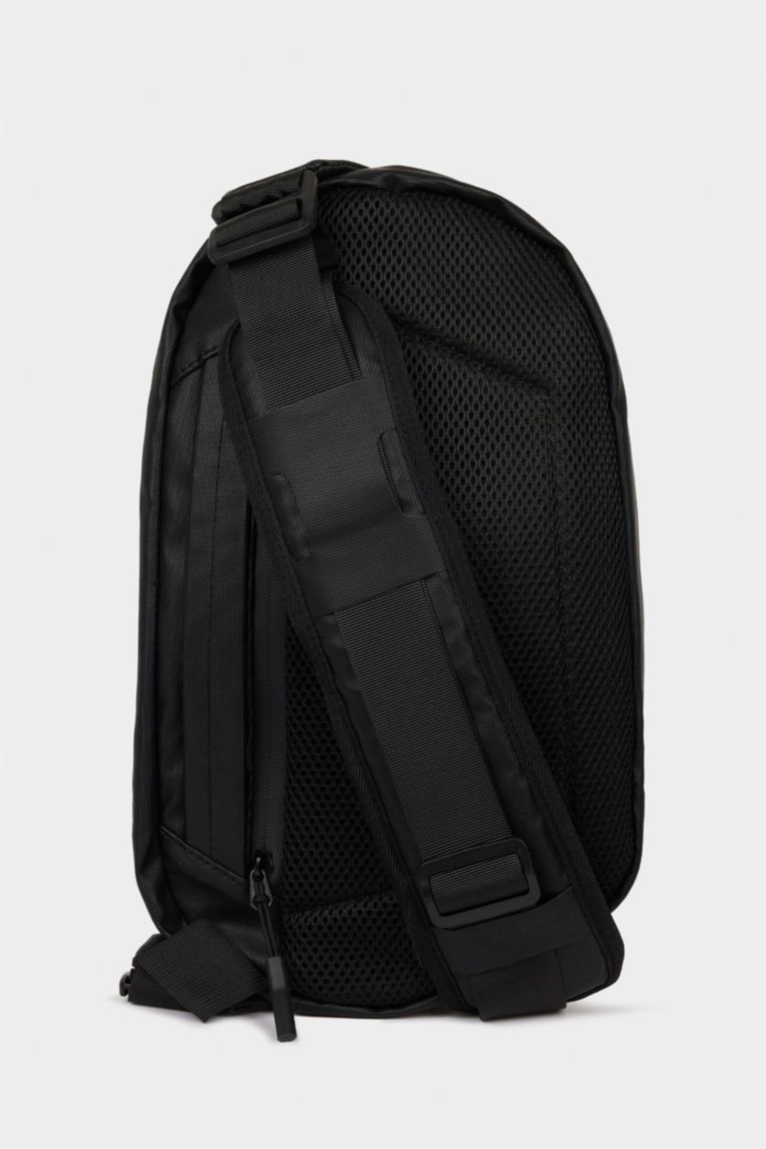 Мужчины Черный Мужская поясная сумка из искусственной кожи