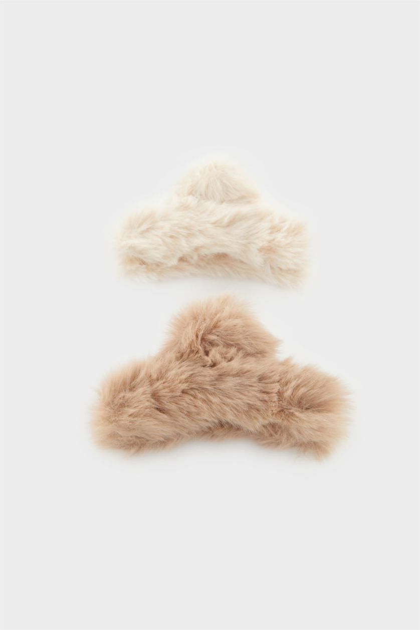 Kadın Karma Kadın Pelüş 2'li Mandal Toka