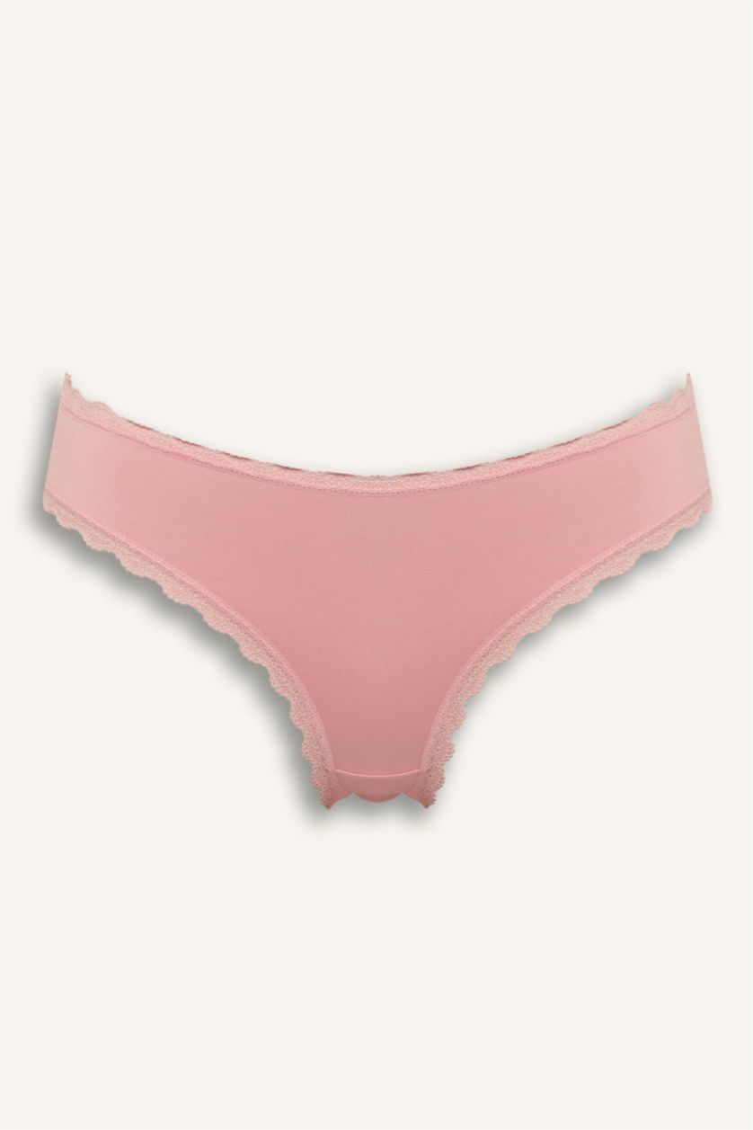 Женщины Розовый 3 пары бразильских трусов