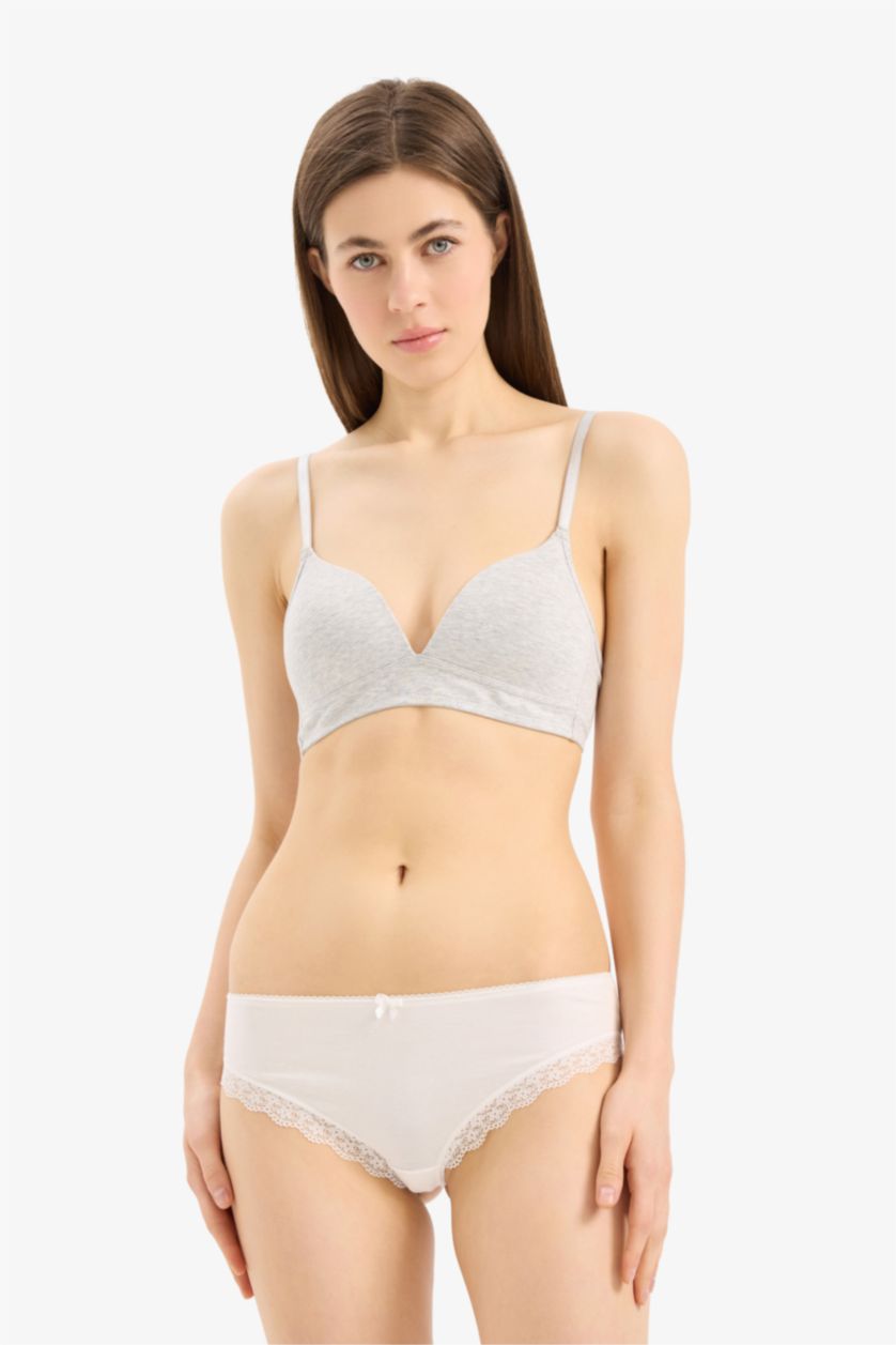 Kadın Pembe Dantel Detaylı 3'lü Brazilian Külot