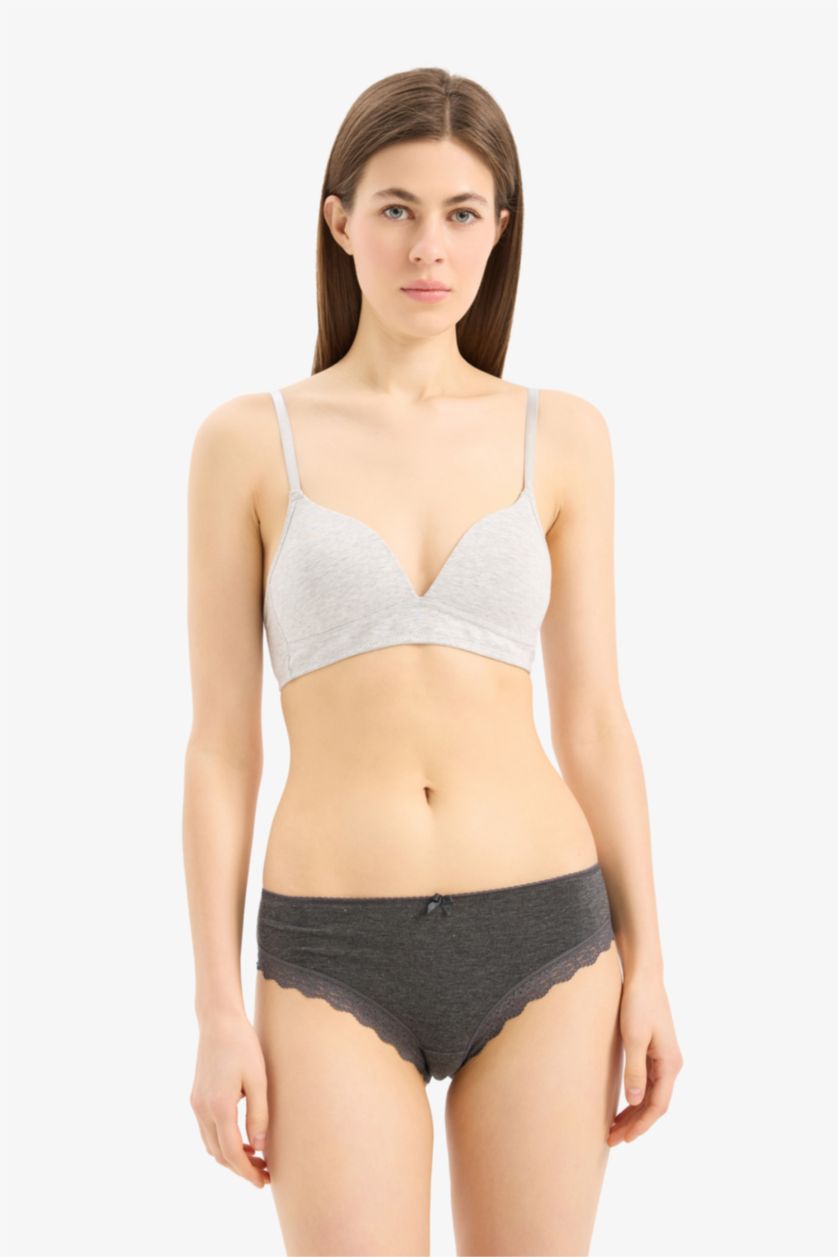 Kadın Pembe Dantel Detaylı 3'lü Brazilian Külot