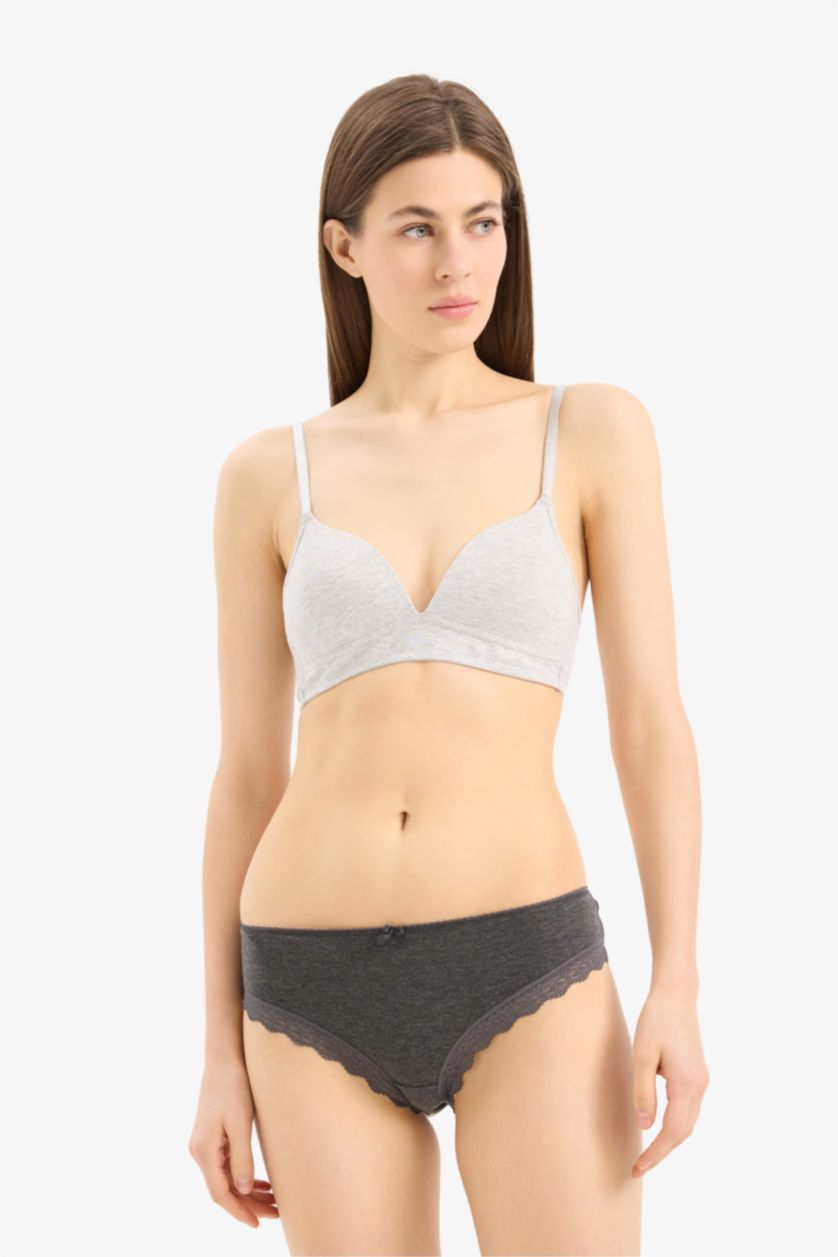 Kadın Pembe Dantel Detaylı 3'lü Brazilian Külot