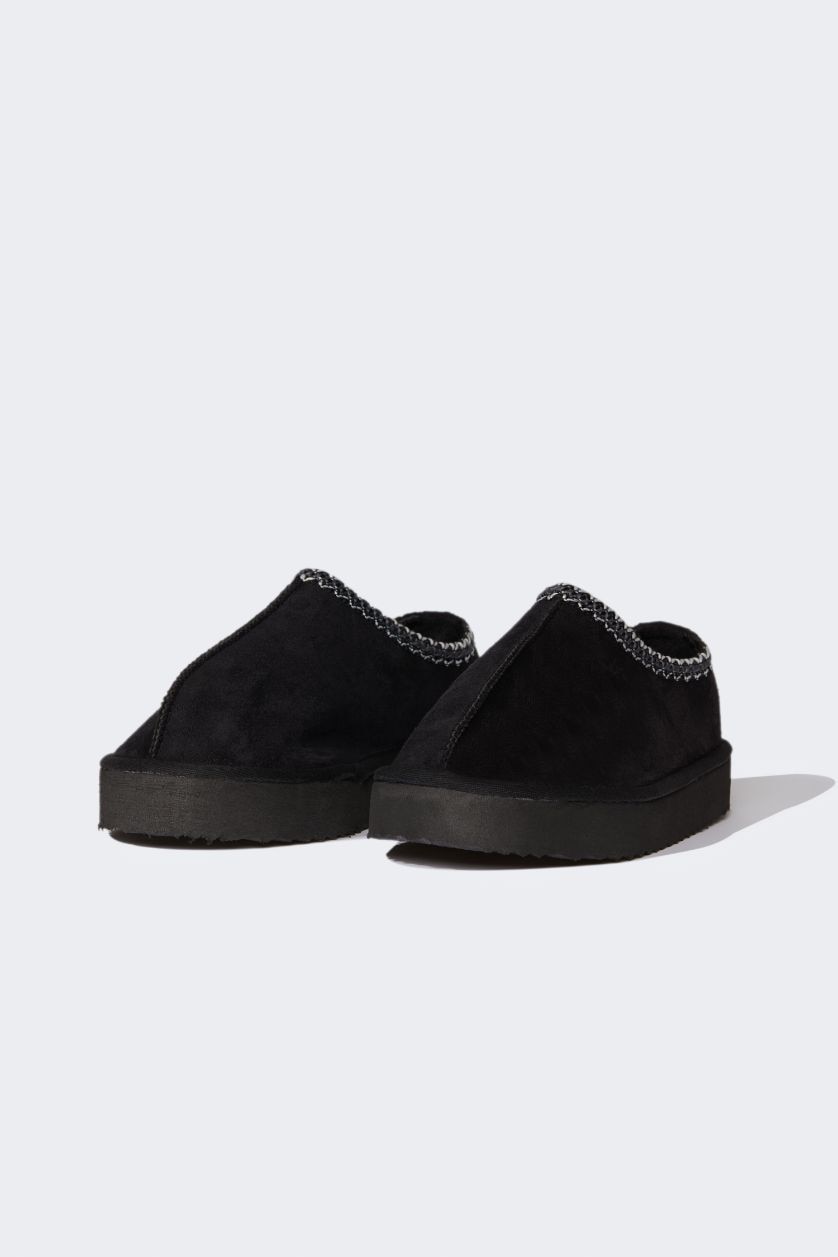 WOMAN Black Woman Flat Sole Panduf