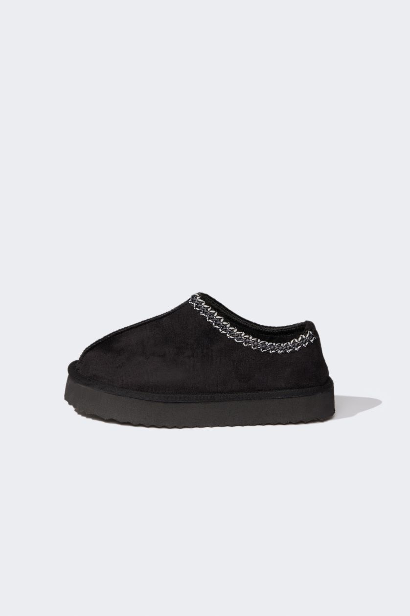 WOMAN Black Woman Flat Sole Panduf