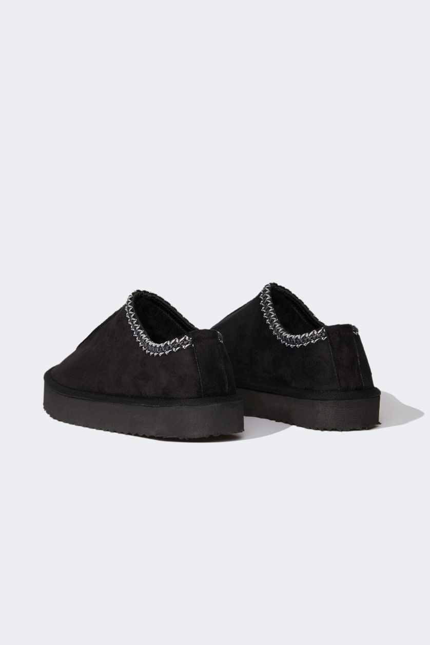 WOMAN Black Woman Flat Sole Panduf