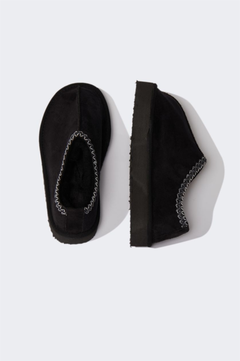 WOMAN Black Woman Flat Sole Panduf