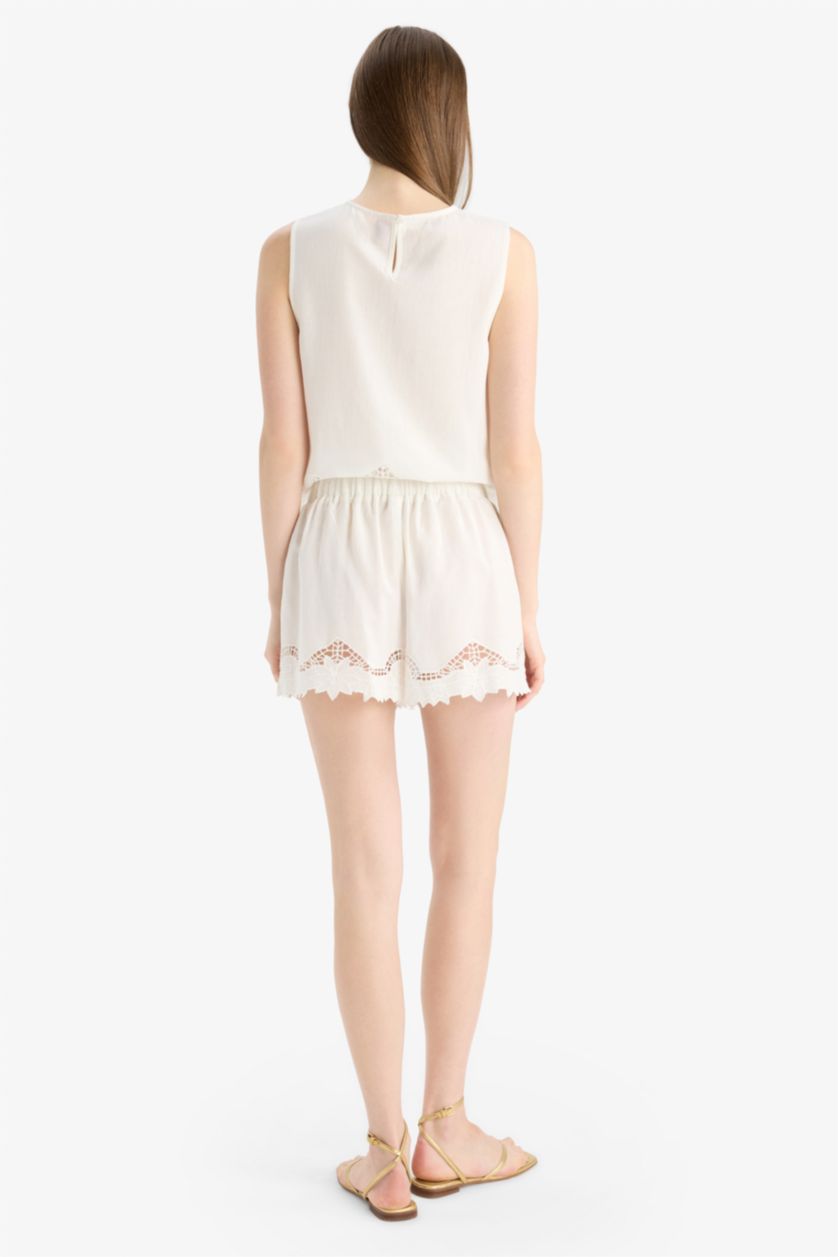 Kadın Kırık Beyaz Plaj Kıyafeti