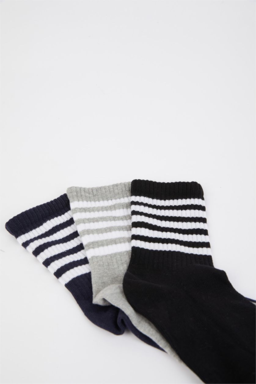 Мальчики и подростки Разноцветный Длинные носки из хлопка для мальчиков, 3 пары