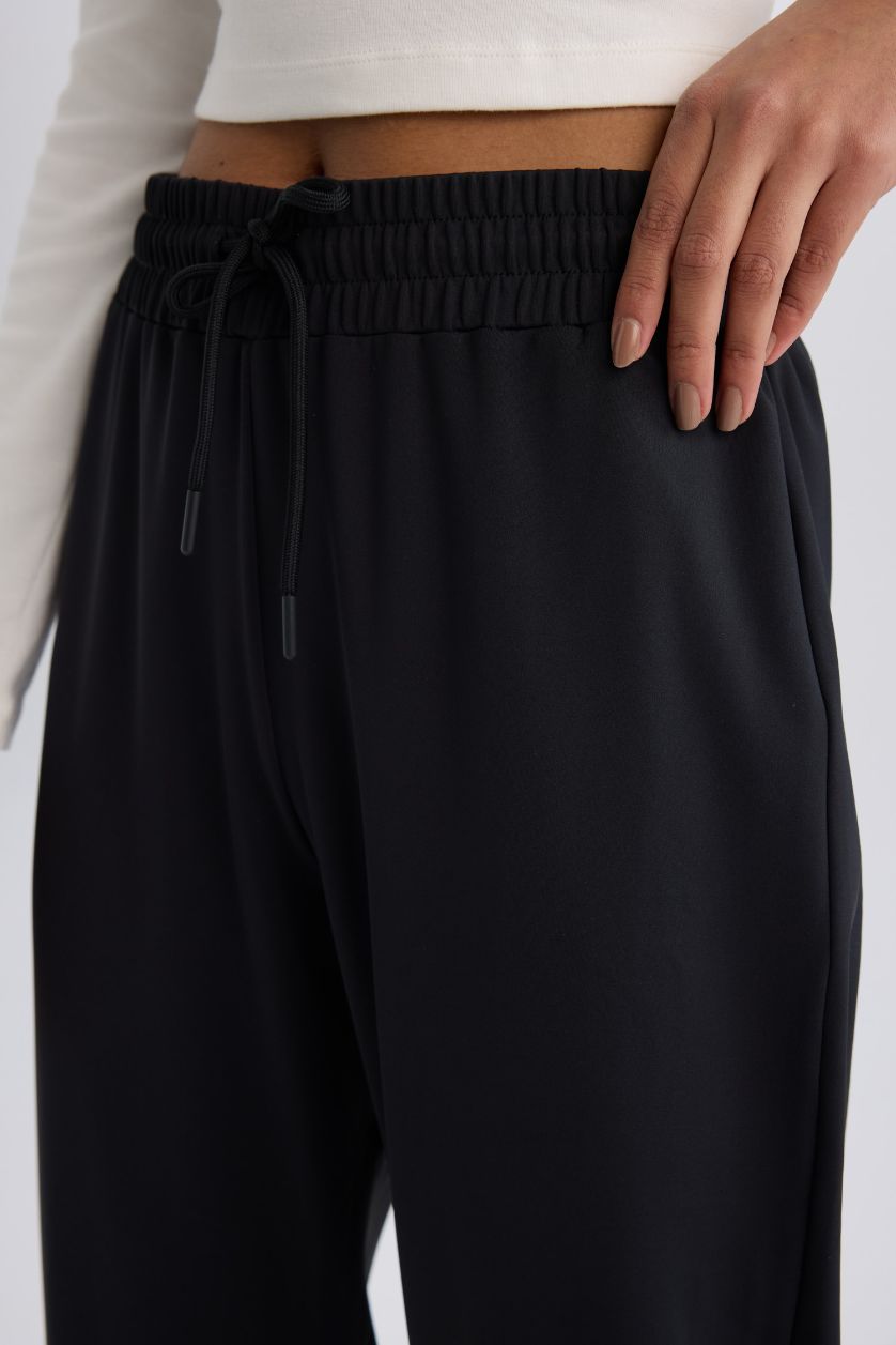 WOMAN Black DeFactoFit Standard Fit Jogger Sweatpants