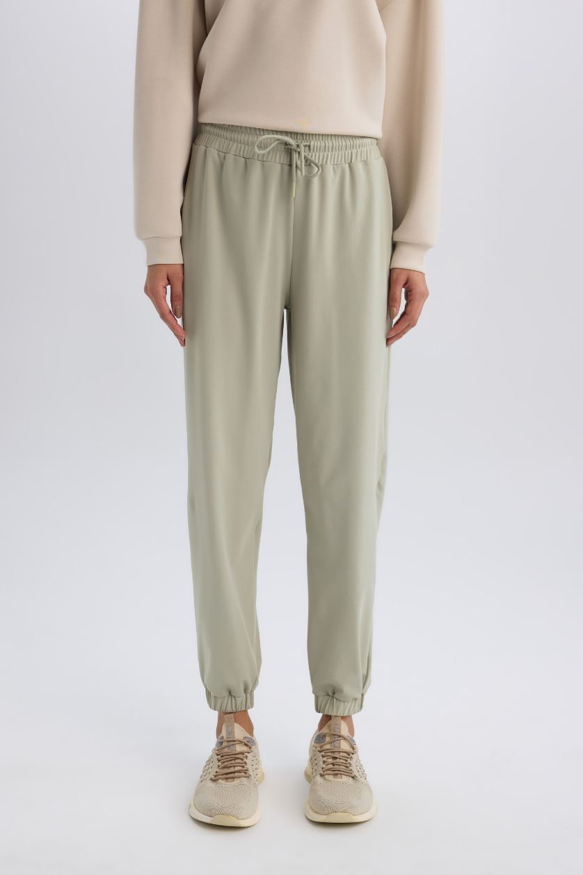 WOMAN Light Khaki DeFactoFit Standard Fit Jogger Sweatpants