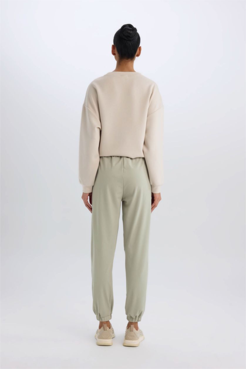 WOMAN Light Khaki DeFactoFit Standard Fit Jogger Sweatpants