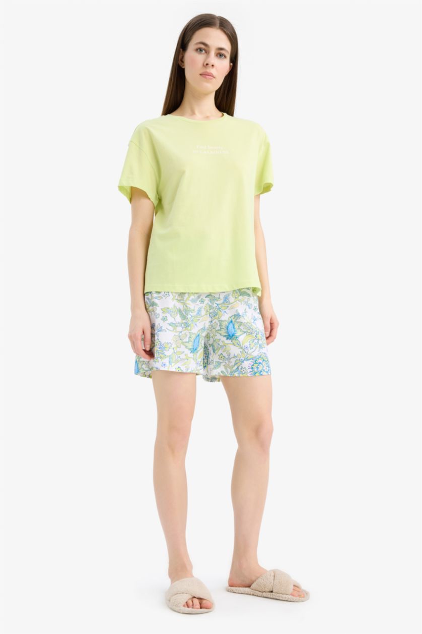 نساء أخضر فاتح سيت قصة عادية نص ردن من Fall in Love - قطعتين