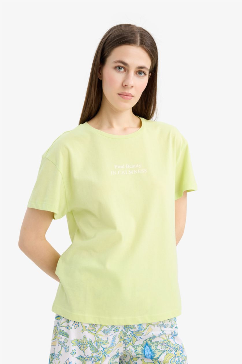 نساء أخضر فاتح سيت قصة عادية نص ردن من Fall in Love - قطعتين