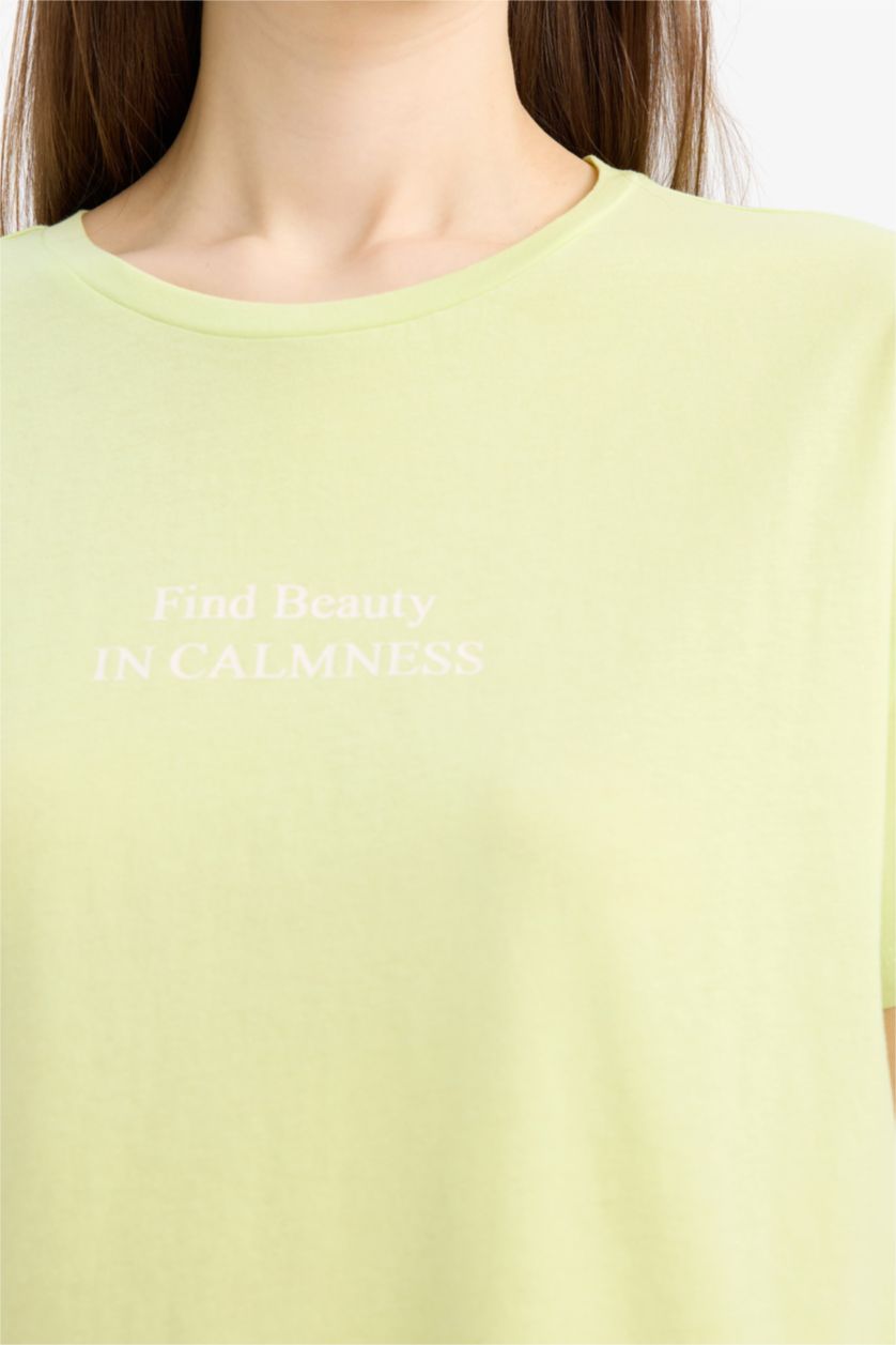 نساء أخضر فاتح سيت قصة عادية نص ردن من Fall in Love - قطعتين