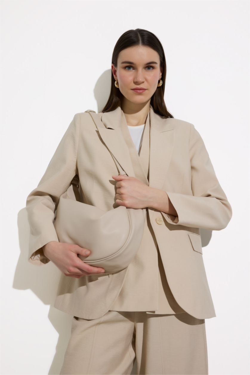 WOMAN Stone Jacket Collar Blazer