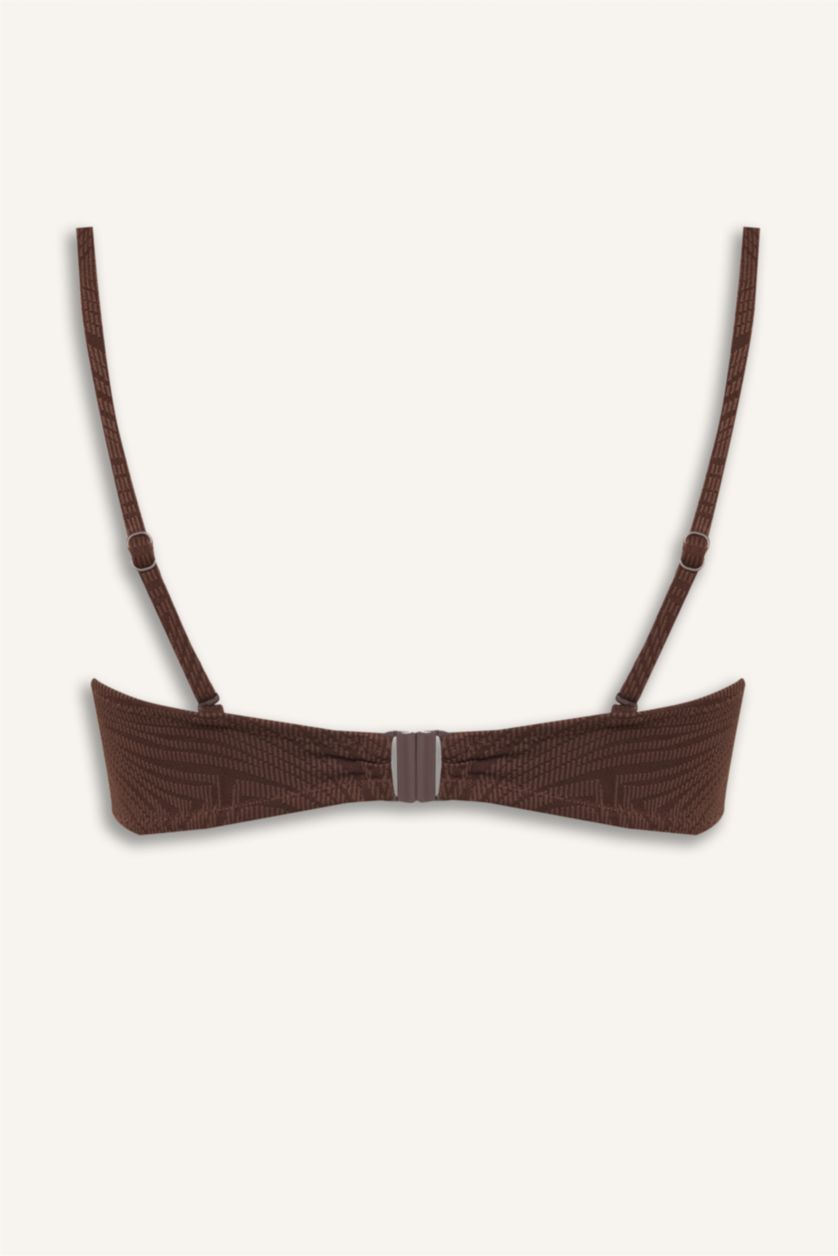 Kadın Kahve Regular Fit Bikini Üstü