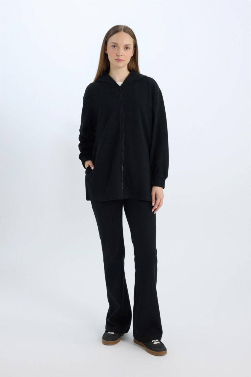 Kadın Siyah Wıde Leg Pantolon