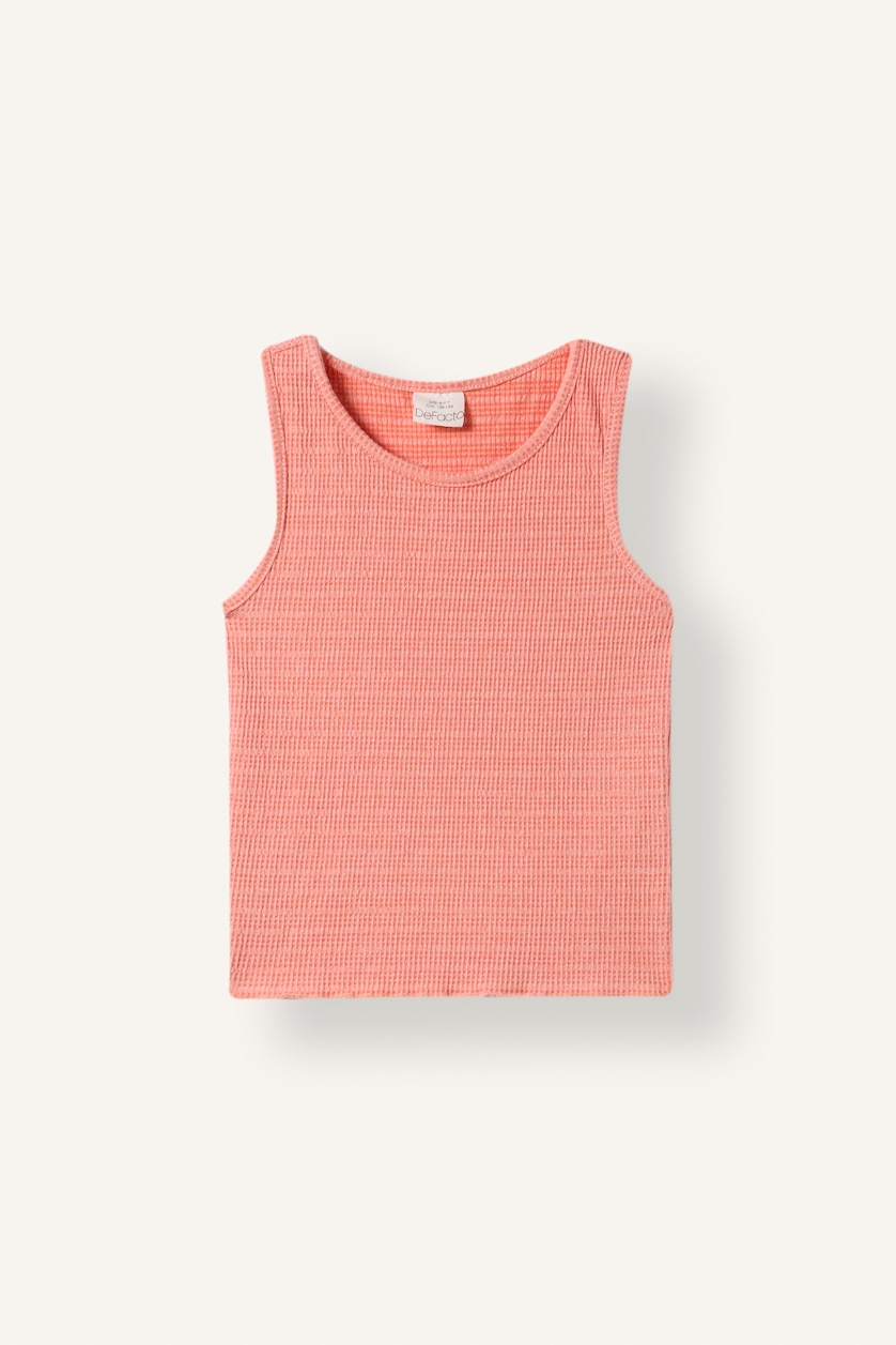 GIRLS & TEENS Salmon Girl Crew Neck Crop Top