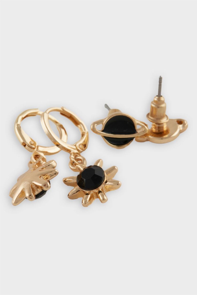 FEMME Altın Lot de 9 paires de boucles d'oreilles pour femme