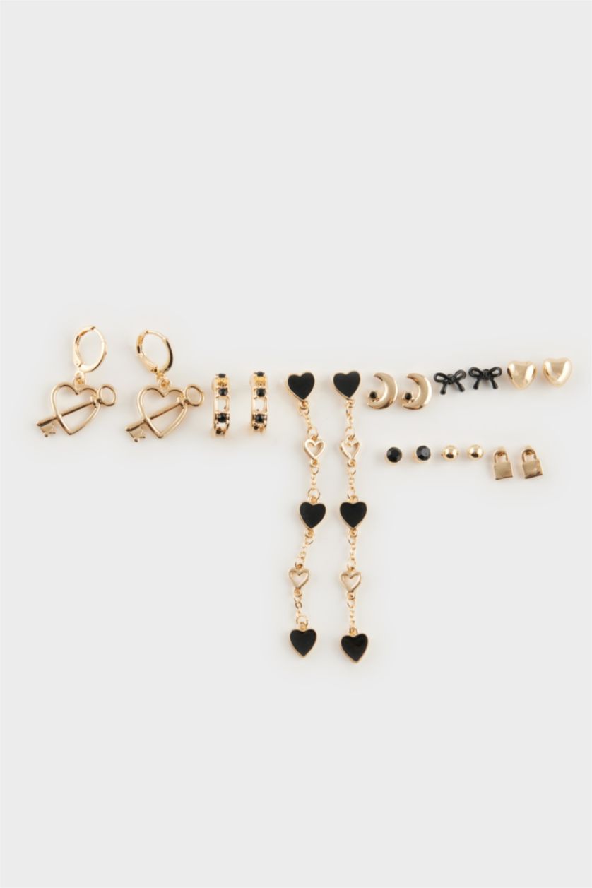 FEMME Altın Lot de 9 Boucles d’oreilles dorées pour femme