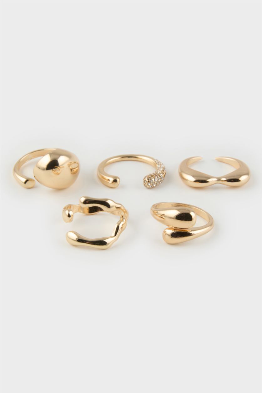 WOMAN Altın Woman 5 Piece Gold Rings