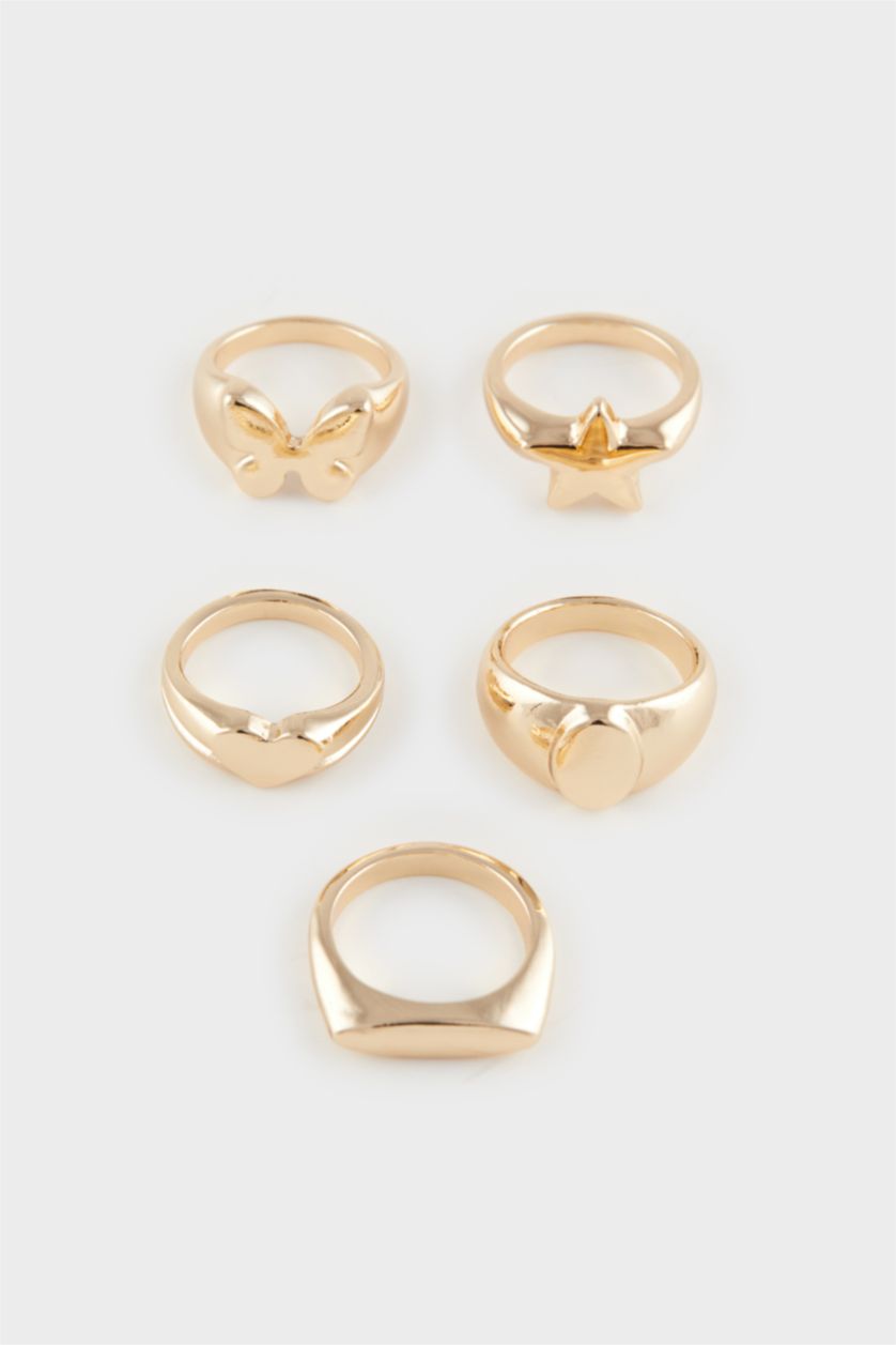 Kadın Altın Kadın 5'li Gold Yüzük