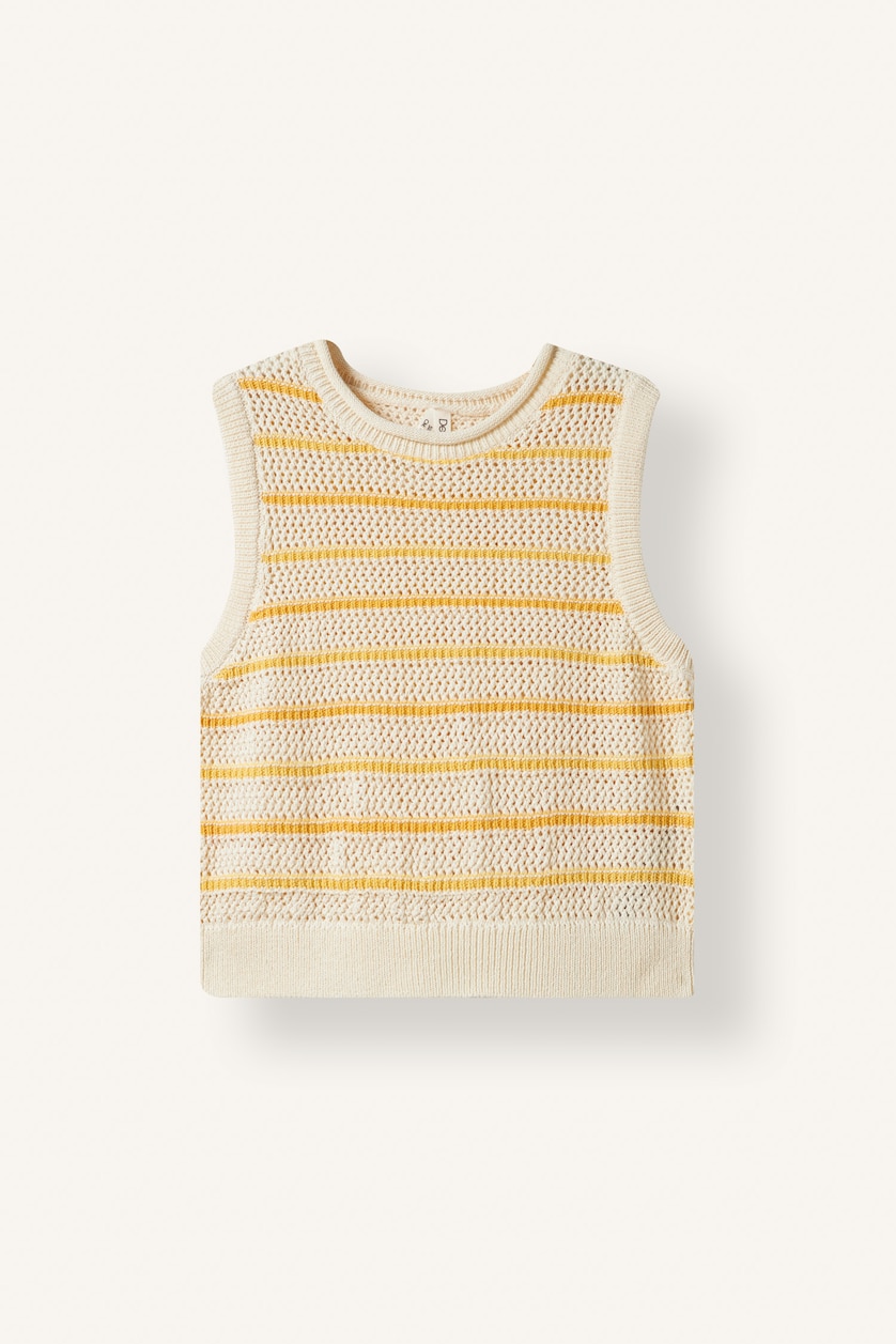 Young Girls - Teen Girls Ecru Girl Tank Top