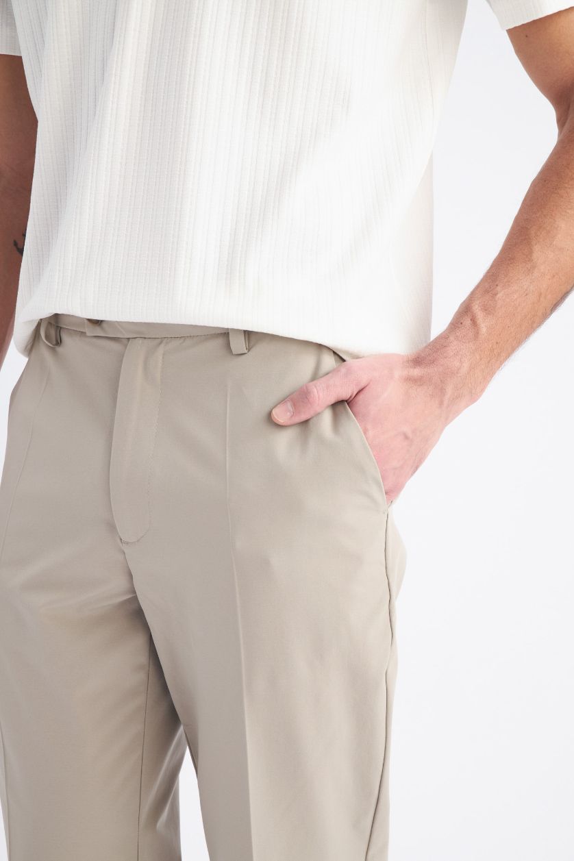 Erkek Taş Düz Paça Cepli Jogger Pantolon