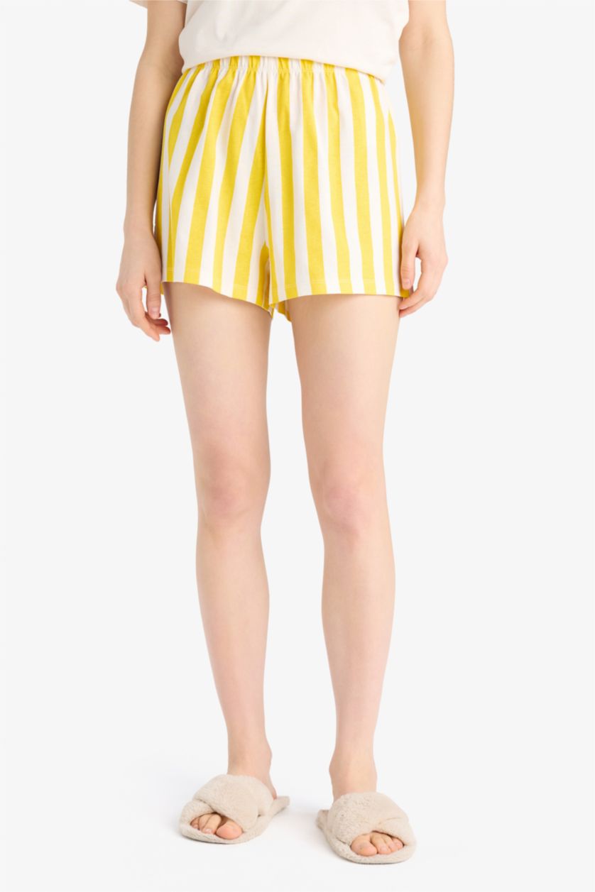 WOMAN Yellow Fall in Love Regular Fit Short Sleeve 2 Piece Set