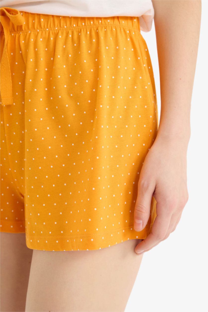 WOMAN Orange Fall in Love Regular Fit Shorts