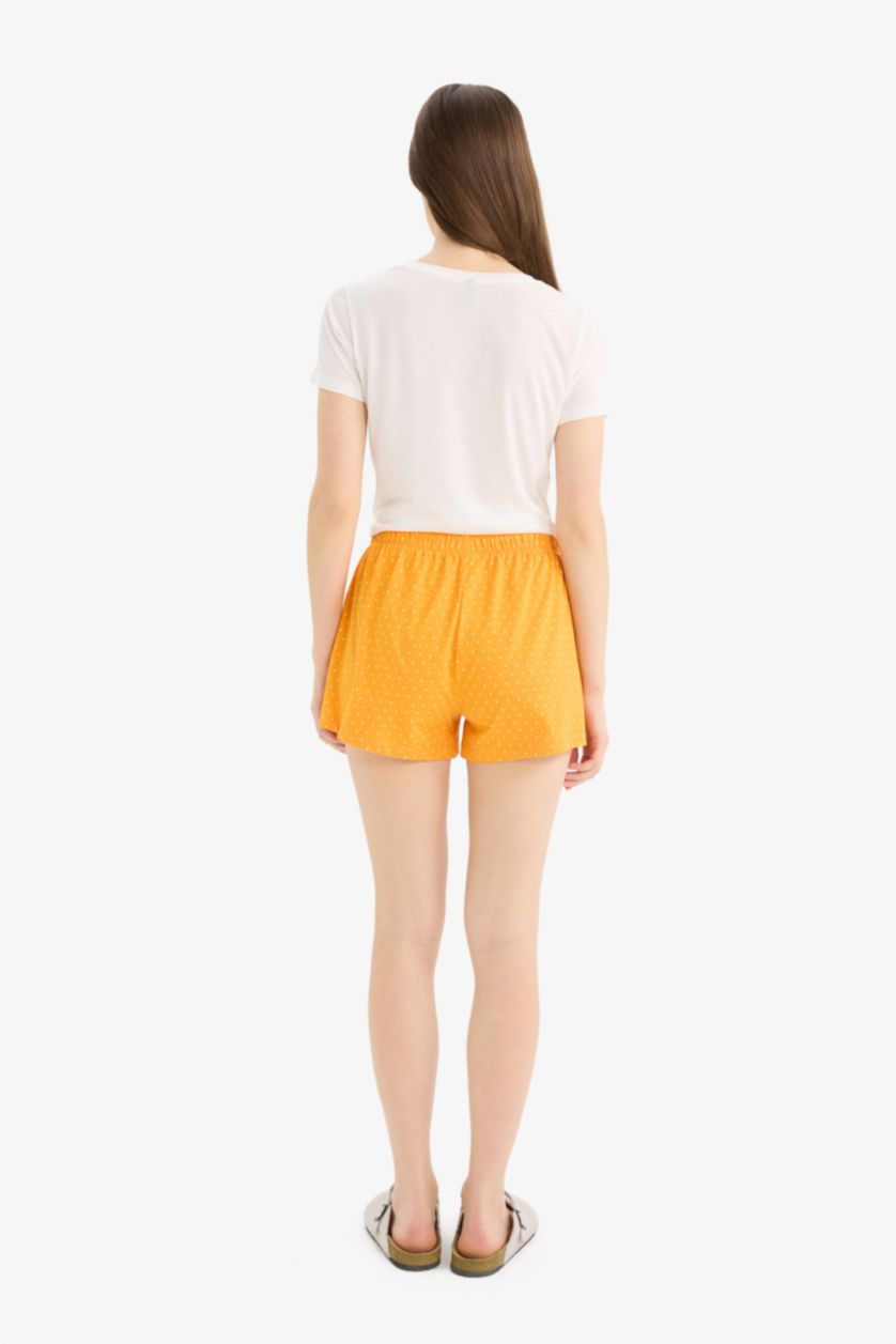 WOMAN Orange Fall in Love Regular Fit Shorts