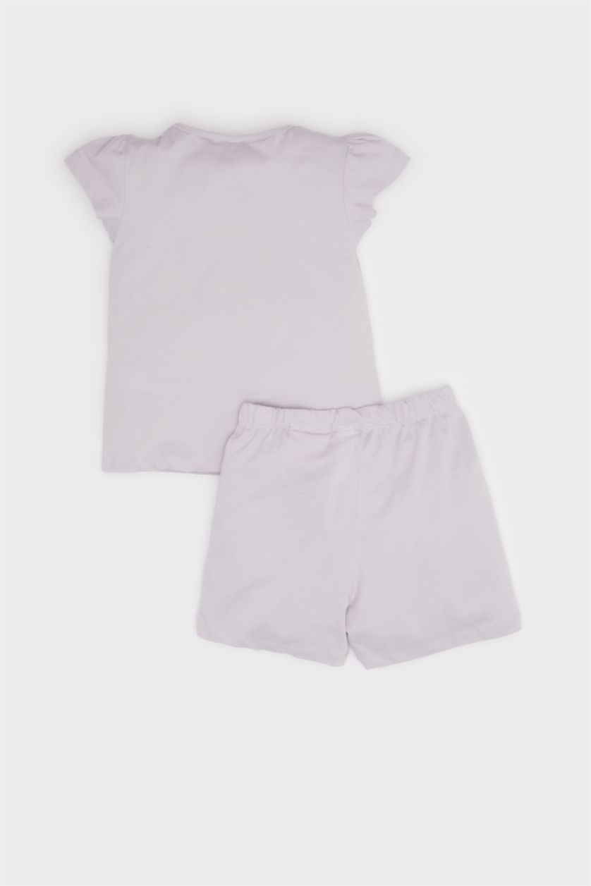 Kız Bebek Açık Lila %100 Pamuklu Paw Patrol Beli Lastikli Pijama Takımı Kız Bebek