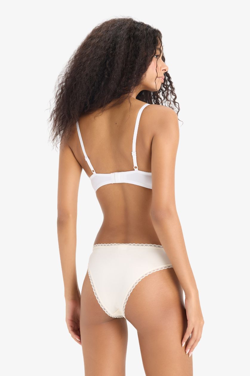 Kadın Lila Dantel Detaylı Micro 3'lü Brazilian Külot