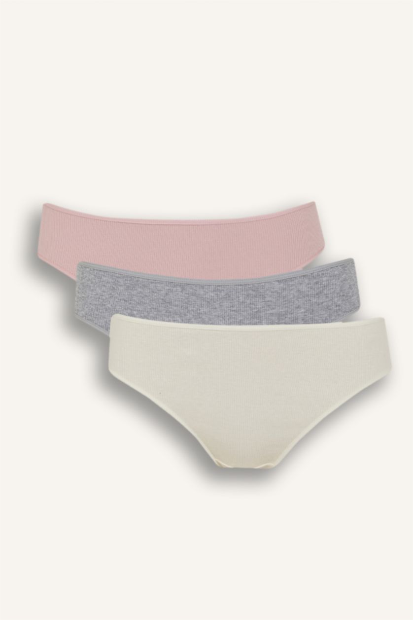 Woman Lilac 3 piece Ribana Panties Set