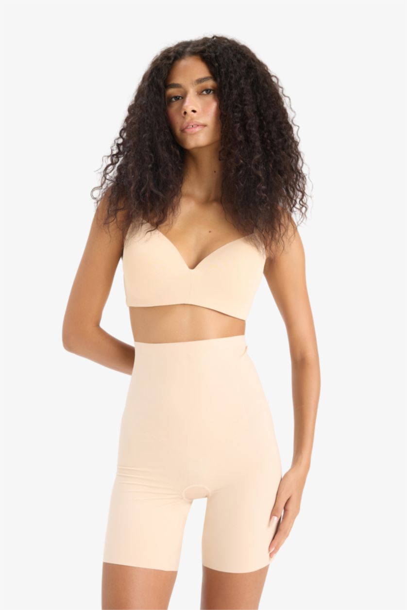 Woman Beige Fall in Love Nude Color Short Corset