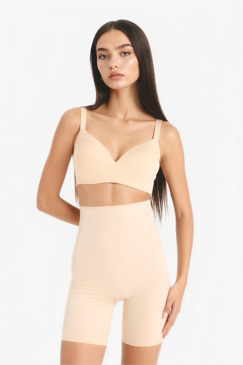 WOMAN Beige Fall in Love Nude Color Short Corset