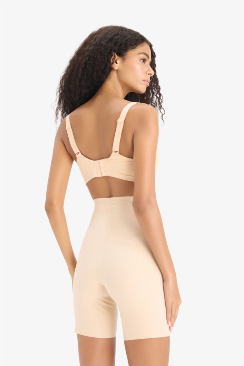 Woman Beige Fall in Love Nude Color Short Corset