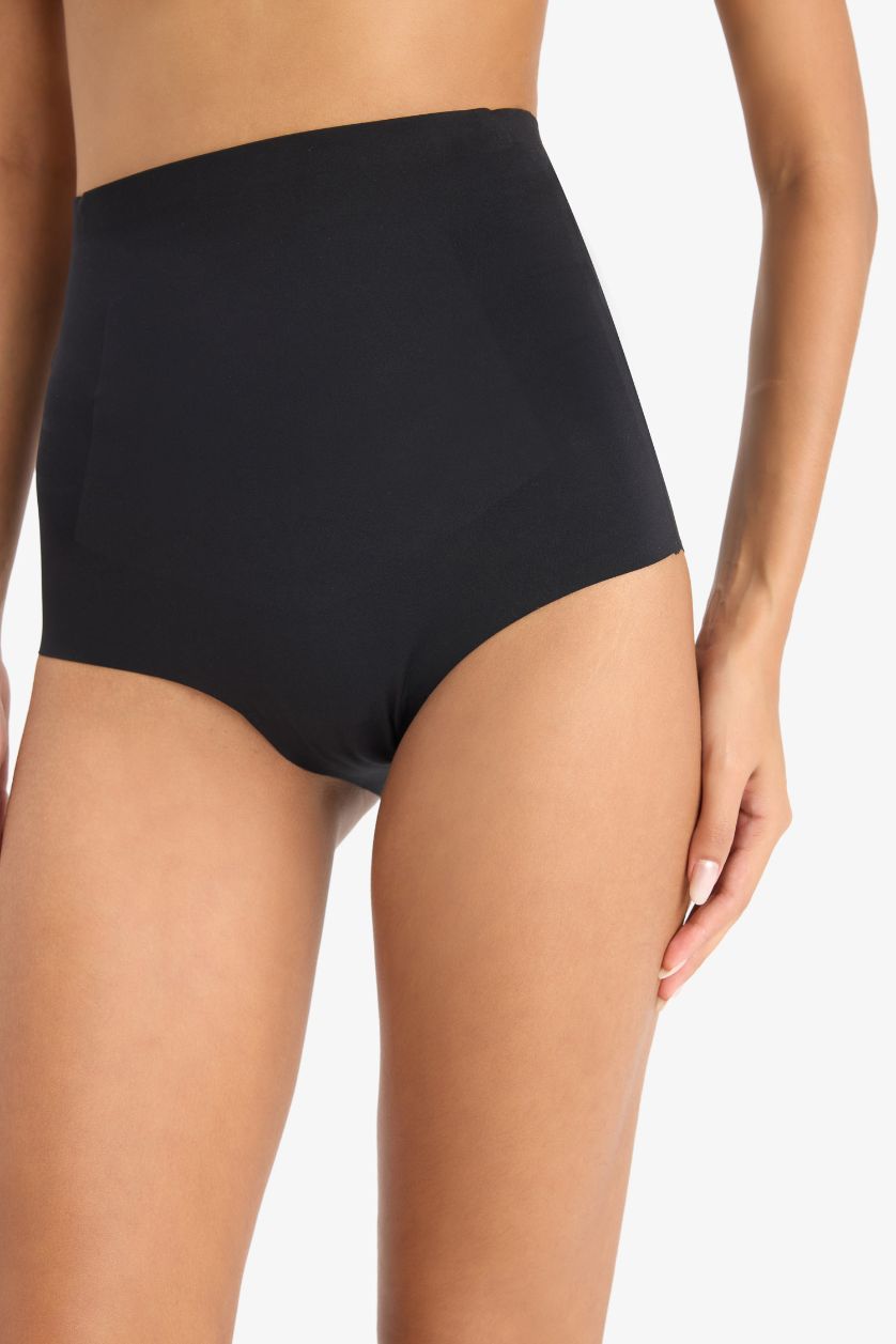 Kadın Siyah Siyah Yüksek Bel Slip Korse