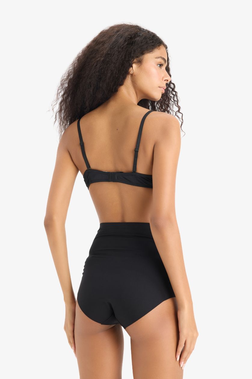 Kadın Siyah Siyah Yüksek Bel Slip Korse