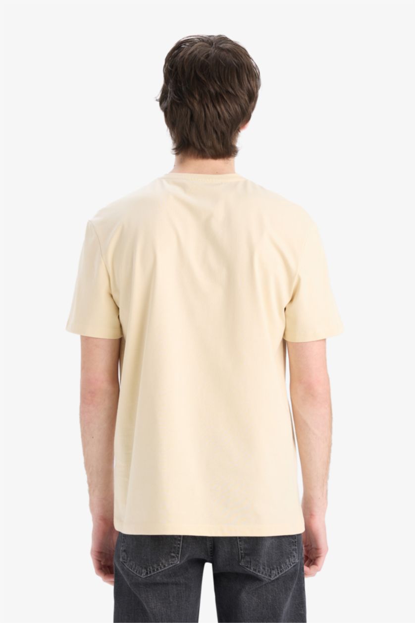 Erkek Taş %100 Pamuk Looney Tunes Regular Fit Bisiklet Yaka Baskılı Kısa Kollu Tişört