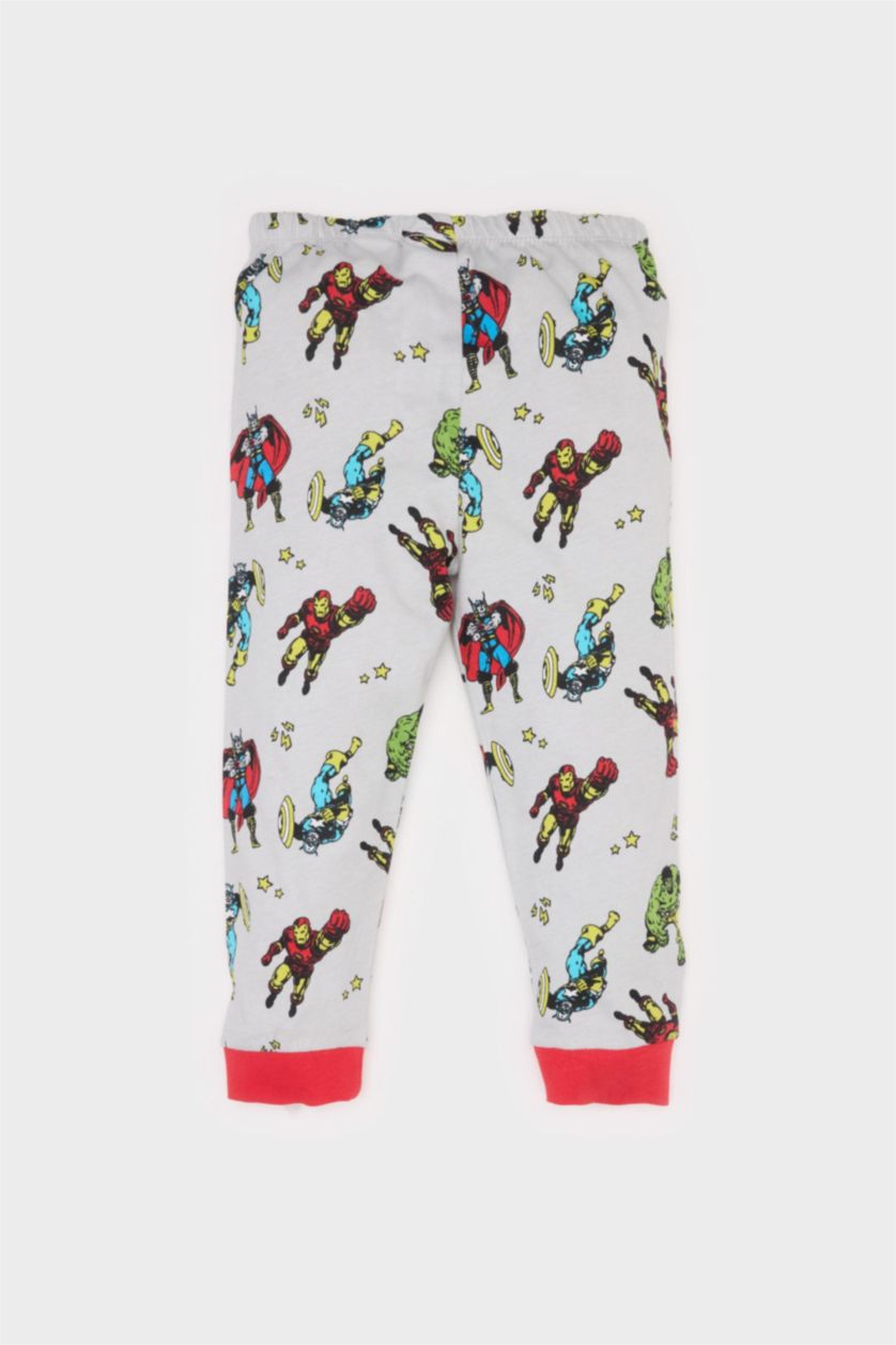 BABY BOY Light Grey Baby Boy Marvel Comics Cotton 2 Piece Pajama Set