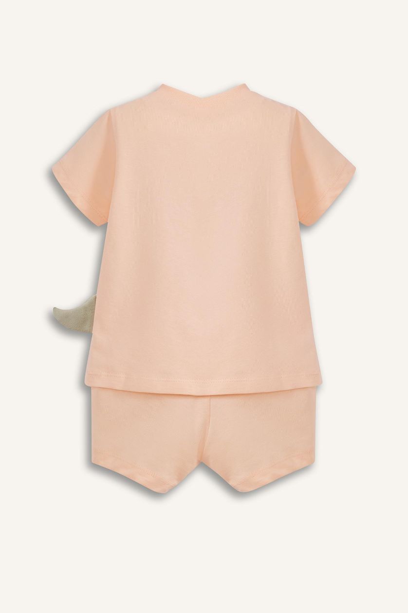 BÉBÉ GARÇON Orange Ensemble Pyjama en coton T-shirt et Short pour bébé garçon