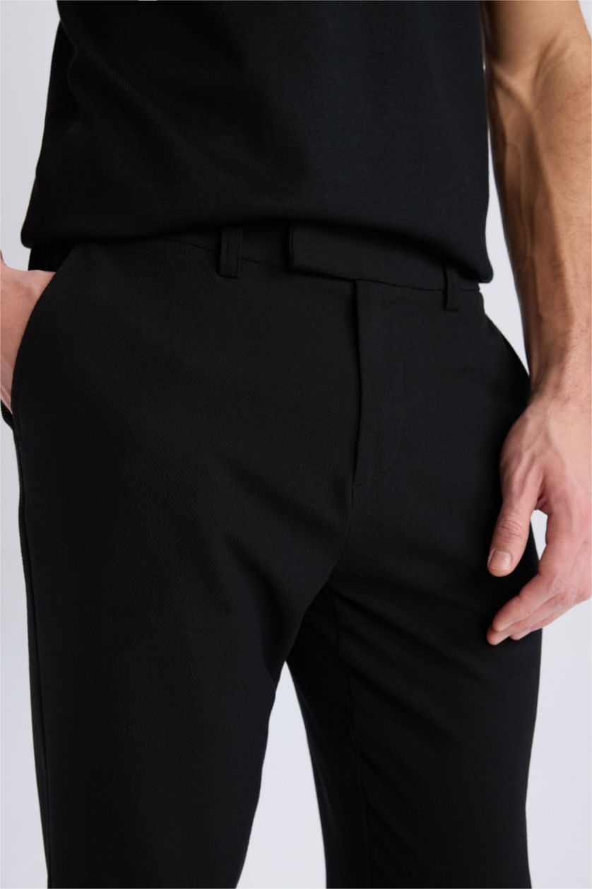 MAN Black Zip-Up Leg Summer Joggers