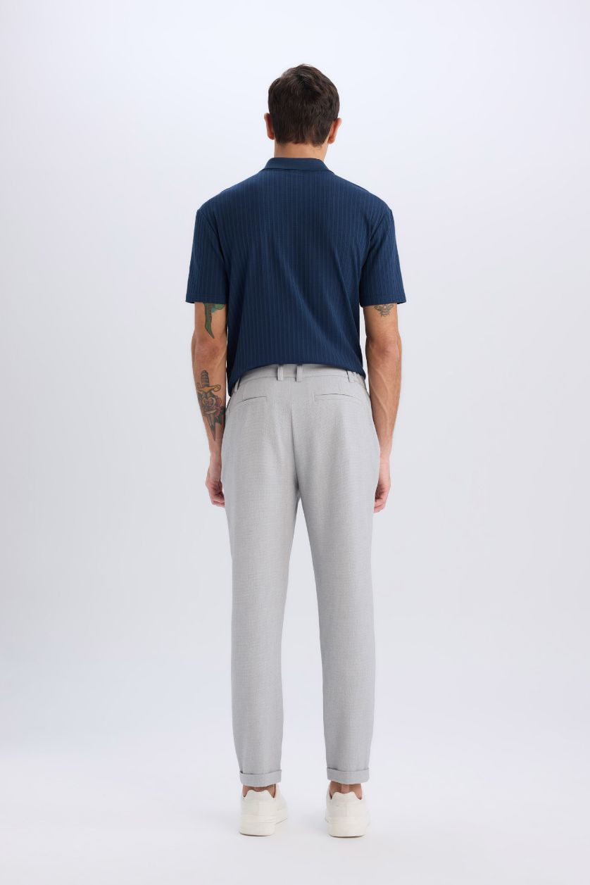 Man Grey Zippered Leg Summer Joggers