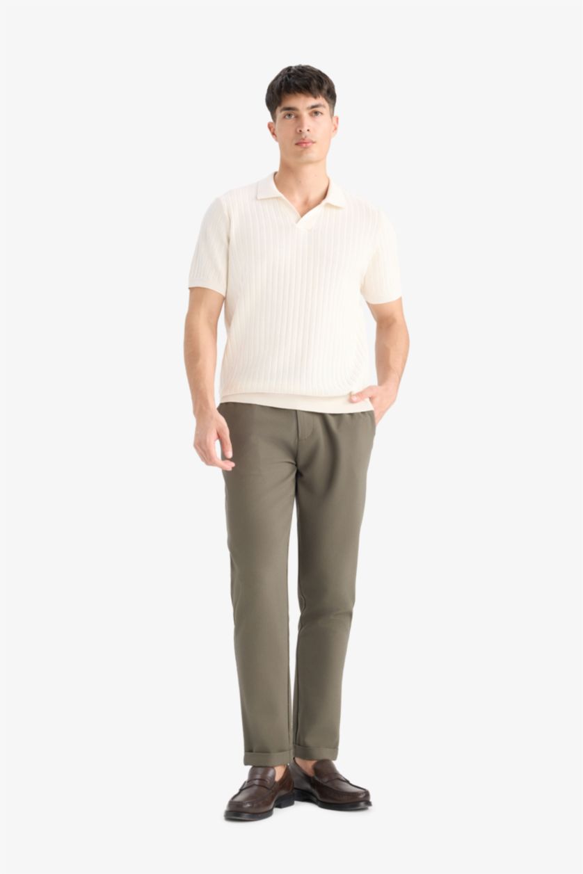 Men Teak Zip-Up Leg Summer Joggers