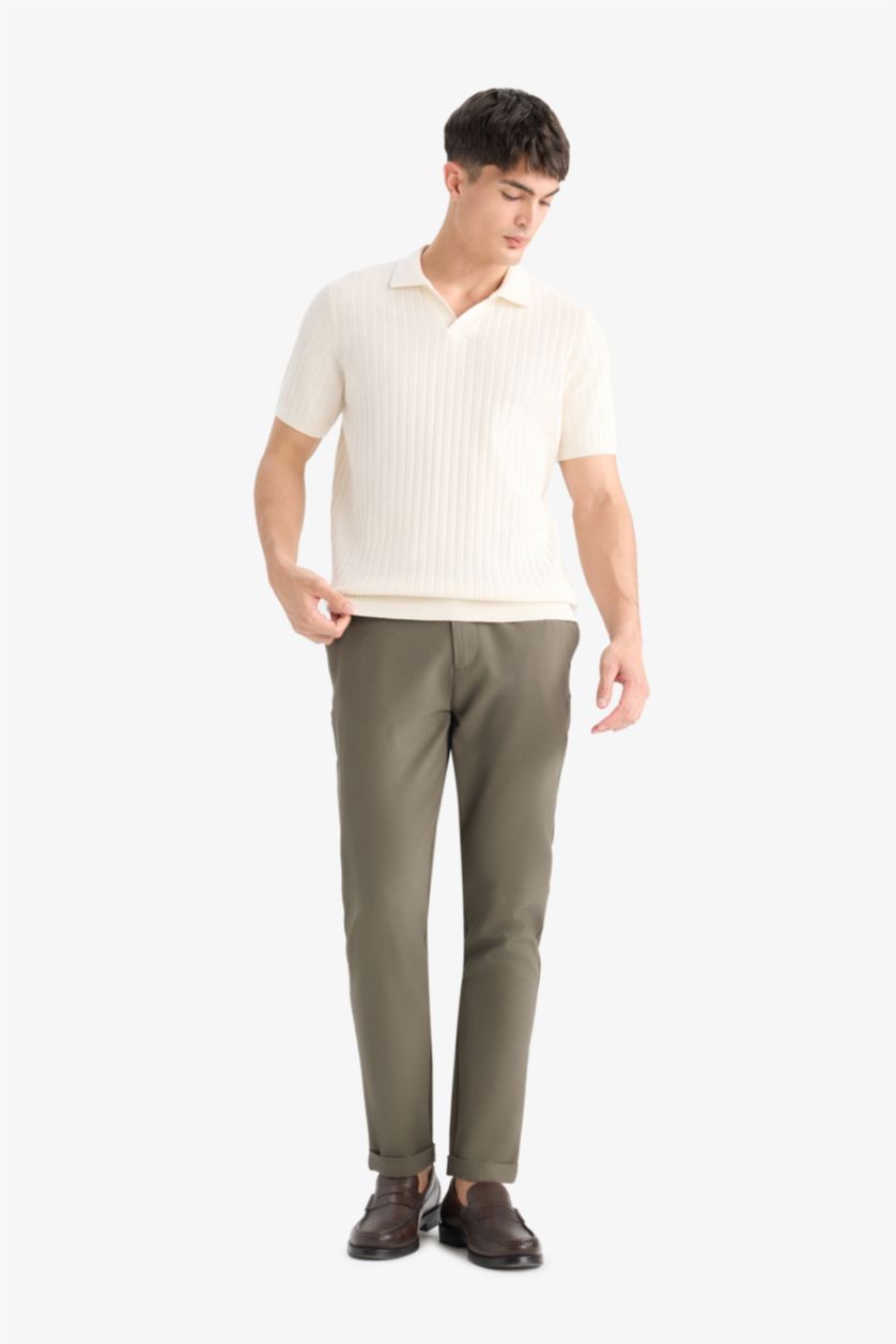 Men Teak Zip-Up Leg Summer Joggers