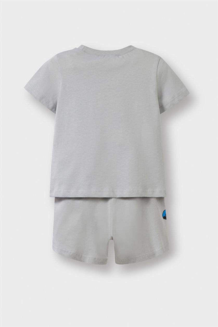 طفل صغير رمادي فاتح سيت بجامة بيبي ولادي من مارفل - قطعتين