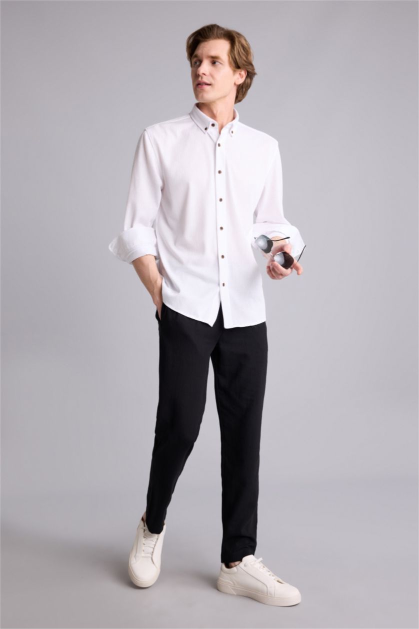 MAN Black Relax Fit Trousers