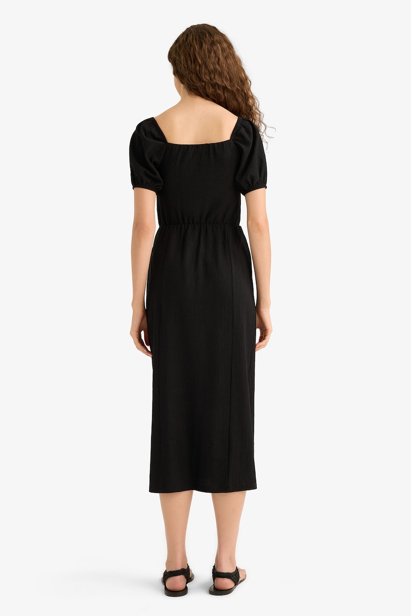 WOMAN Black Midi Dress